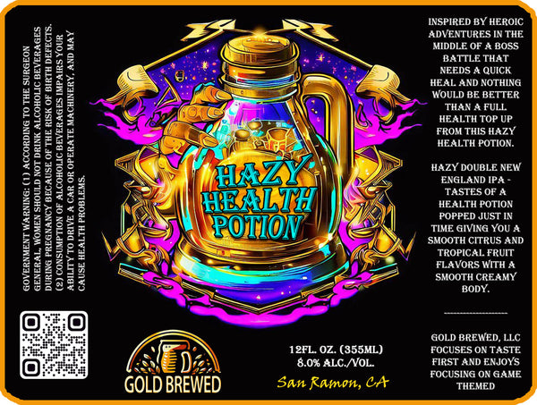 Hazy Health Potion: Hazy Double New England IPA 6 Pack