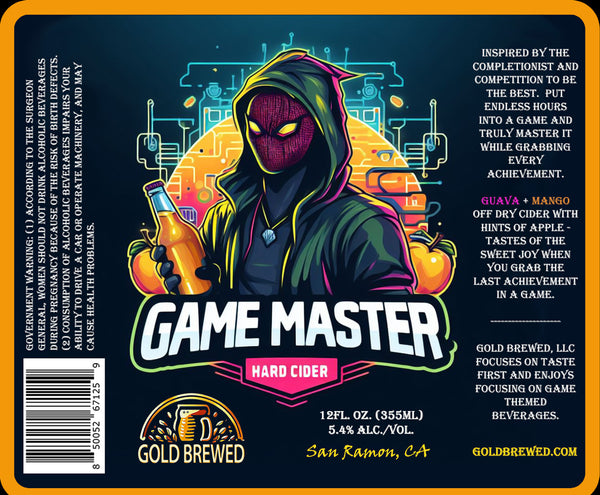 Game Master: Off dry cider 6 Pack